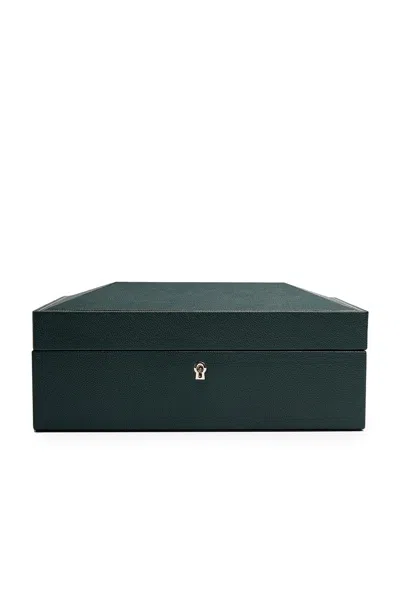 Wolf British Racing 8 Piece Watch Box In Green