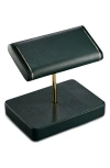 Wolf British Racing Double Watch Stand In Green/gold