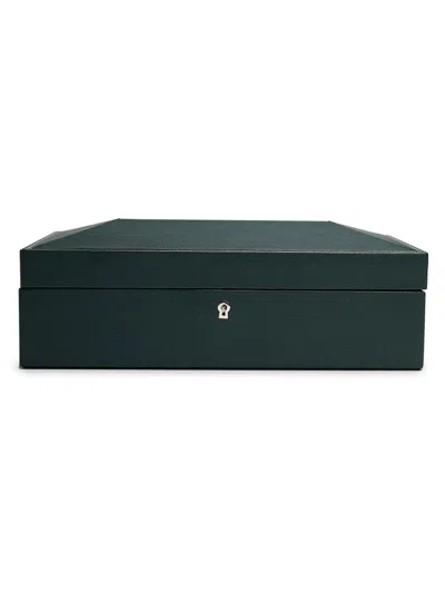 Wolf British Racing Green 10-piece Watch Box In Blue