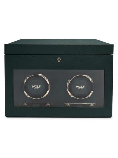 Wolf British Racing Green Double Watch Winder