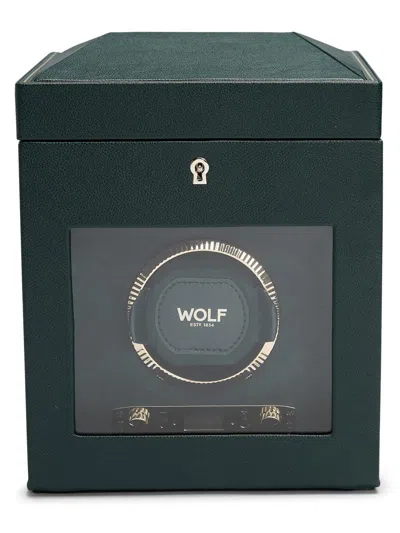 Wolf British Racing Green Single Watch Winder In Pink
