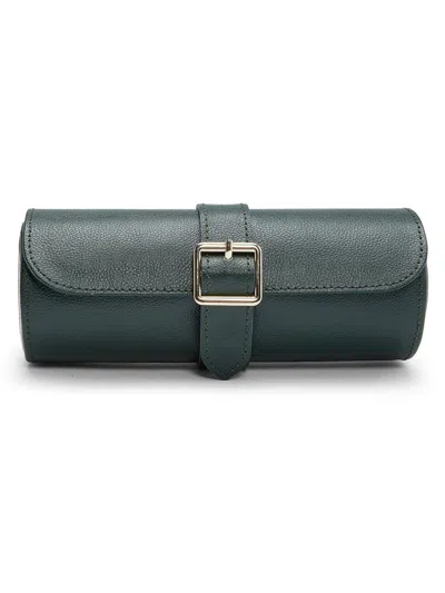 Wolf British Racing Green Triple Watch Roll