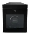 Wolf British Racing Single Watch Winder With Storage In Black
