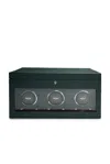 Wolf British Racing Triple Watch Winder In Green