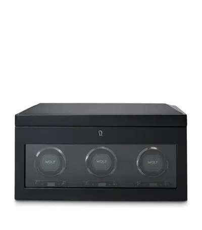 Wolf British Racing Triple Watch Winder In Purple