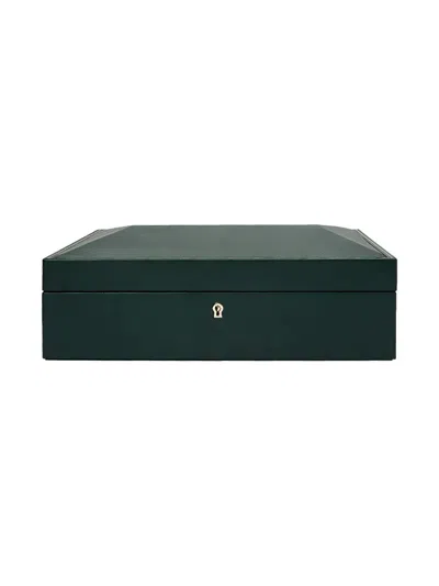 Wolf British Racing Watch Box (10.4cm X 32.7cm) In Green