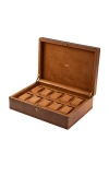 Wolf Brogue 10-piece Watch Box In Brown