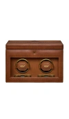 Wolf Brogue Double Winder With Storage In Black