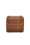 Wolf Brogue Single Watch Roll In Brown