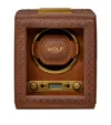 Wolf Brogue Single Watch Winder In Brown