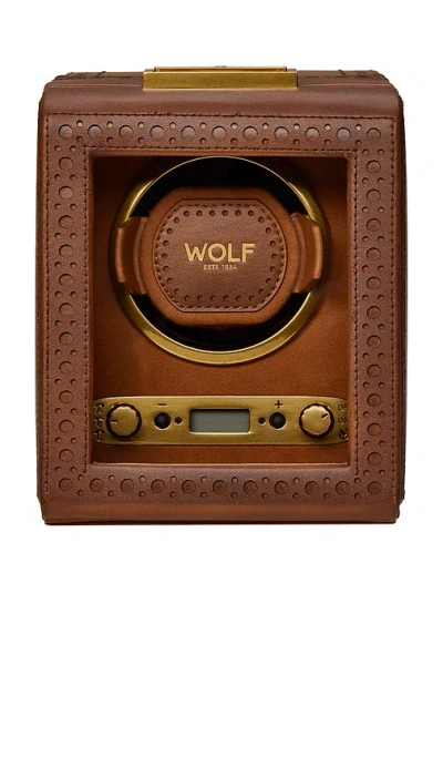 Wolf Brogue Single Winder In Brown