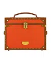 Wolf Canvas Ida Trunk Jewellery Box In Orange