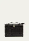Wolf Caroline Black Extra Large Jewelry Case In Black