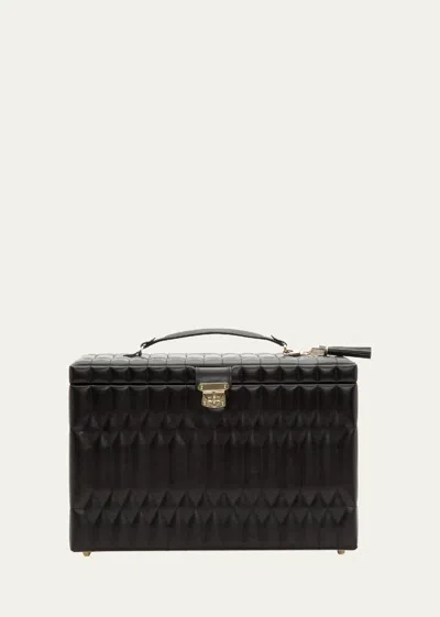 Wolf Caroline Black Extra Large Jewelry Case