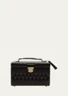 Wolf Caroline Black Medium Jewelry Case In Black