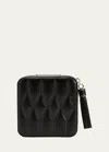 Wolf Caroline Black Zip Travel Case In Black