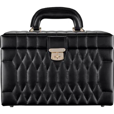 Wolf Caroline Cosmetic Train Case In Black