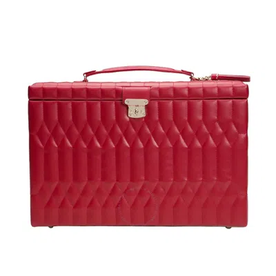 Wolf Caroline Extra Large Red Jewelry Case 329572