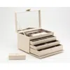 Wolf Caroline Large Ivory Jewelry Case 329653 In White