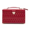 Wolf Caroline Large Jewelry Case In Red