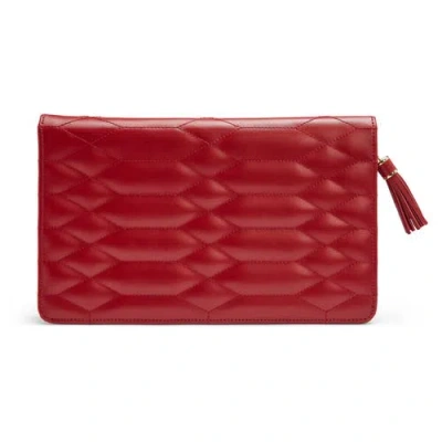 Wolf Caroline Large Jewelry Portfolio In Red