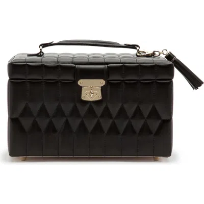 Wolf Caroline Medium Jewelry Case In Black