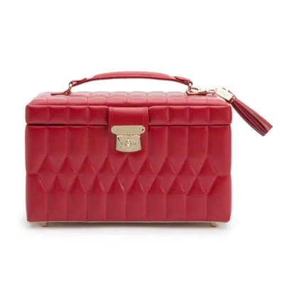 Wolf Caroline Medium Jewelry Case In Red