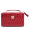 Wolf Caroline Medium Jewelry Case In Red