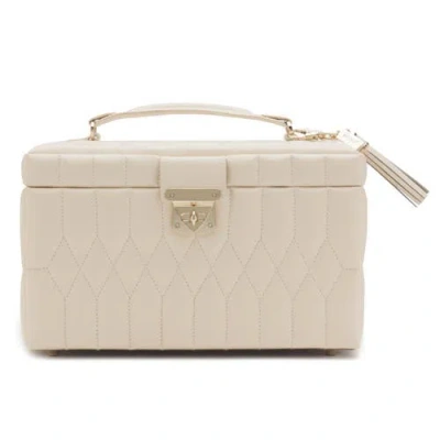 Wolf Caroline Medium Jewelry Case In White