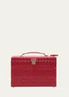Wolf Caroline Red Extra Large Jewelry Case In Red