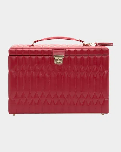 Wolf Caroline Red Extra Large Jewelry Case