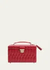 Wolf Caroline Red Medium Jewelry Case In Red