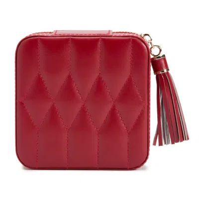 Wolf Caroline Zip Travel Case In Red