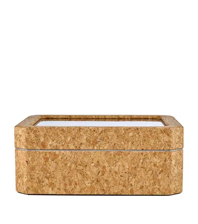 Wolf Cortiça 8-piece Watch Box In Brown