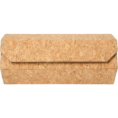 Wolf Cortica Triple Hexagon Watch Roll W/ Capsule In Natural Cork