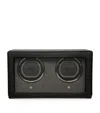 Wolf Cub Double Watch Winder With Cover In Black