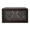 Wolf Cub Double Watch Winder With Cover In Brown