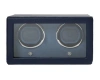 Wolf Cub Double Watch Winder With Cover In Navy