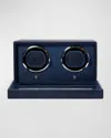 Wolf Cub Double Watch Winder With Cover In Navy
