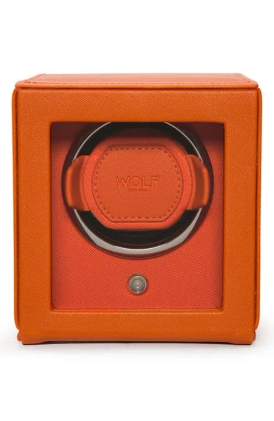 Wolf Cub Single Watch Winder In Orange