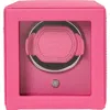 Wolf Cub Single Watch Winder With Cover In Pink