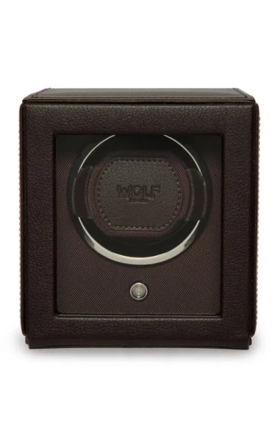Wolf Cub Single Watch Winder With Cover In Neutral