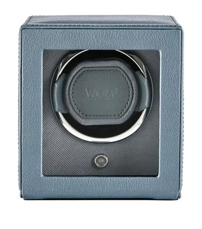 Wolf Cub Single Watch Winder With Cover In Gray