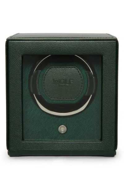 Wolf Cub Single Watch Winder With Cover In Metallic