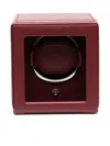 Wolf Cub Pebble-grain Vegan Leather Watch Winder In Red