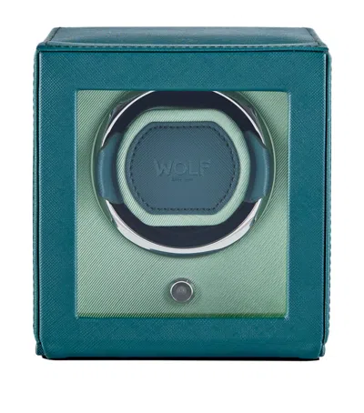 Wolf Cub Watch Winder With Cover In Blue