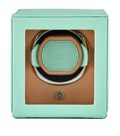 Wolf Cub Watch Winder With Cover In Green