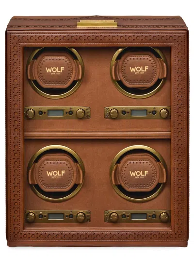 Wolf Designs Brogue 4-piece Watch Winder