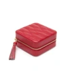 Wolf Designs Caroline Zip Travel Jewelry Case In Red