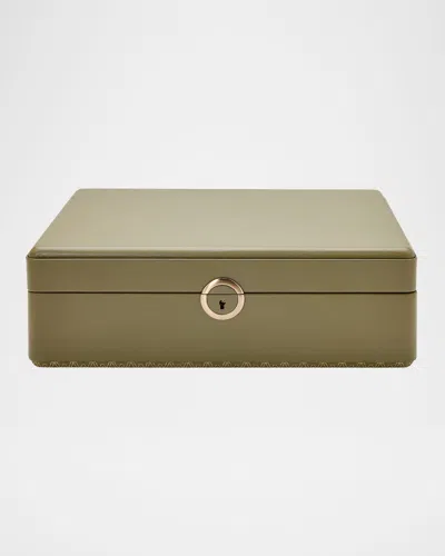 Wolf Earth 5-piece Watch Box With Storage In Olive
